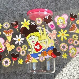 McGuire floral cartoon 16oz cup